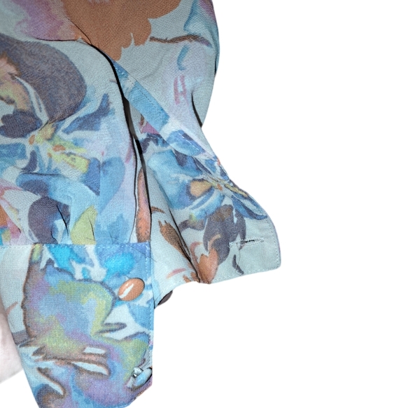 JUST FAB NWT 2XL Boho floral long sleeve dress - Picture 4 of 6